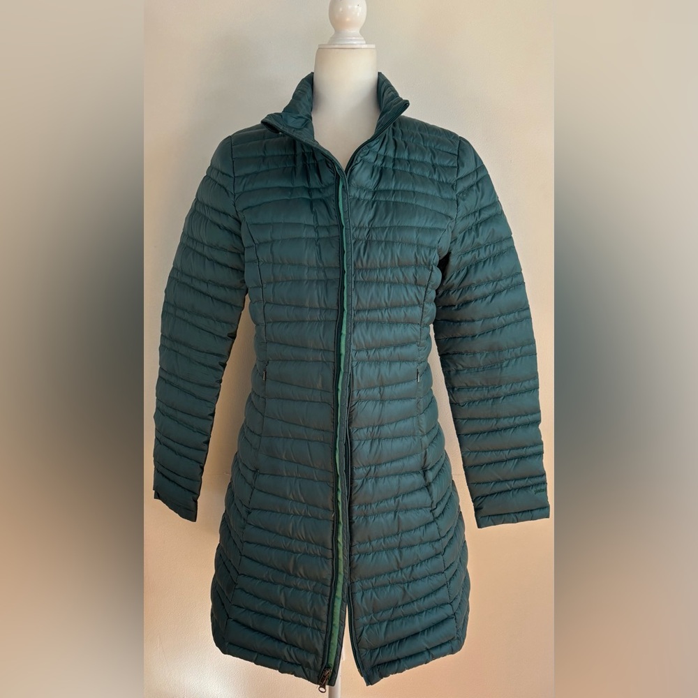 Patagonia Fiona Parka  Green 600-fill-power down insulation women’s M - Picture 2 of 10